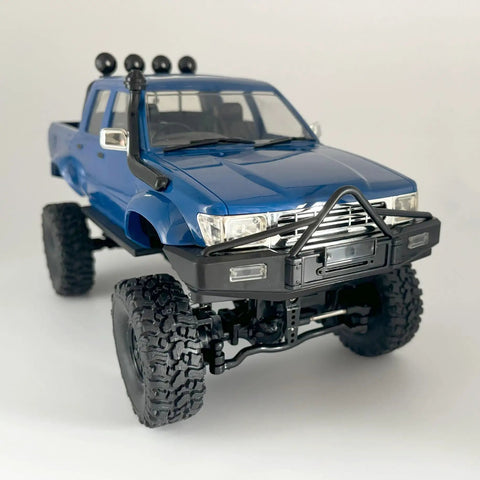 Beefed Up 1/16 Scale RC Rock Crawler With 4x4 Drive All Terrain Off Road Pickup RTR Hobby Grade Vehicle Upgraded Chassis
