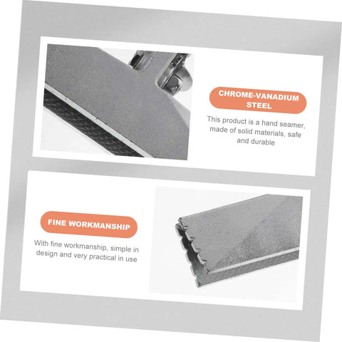 6 Inch Hand Seamer Tool With Straight Jaw Metal Bender showcasing chrome-vanadium steel and fine craftsmanship details.
