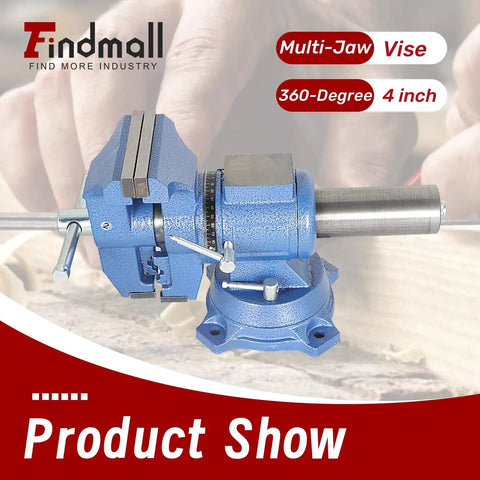 Heavy Duty Built Tough Multi Jaw Vise With 360 Degree Rotating Head And Swivel Base Wide Clamp Range For Home Shop