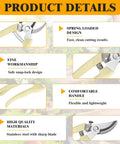 Image showing product details of 20 Piece Pruning Shears For Gardening Set With Durable Stainless Steel Blades And Comfortable PP Handles.