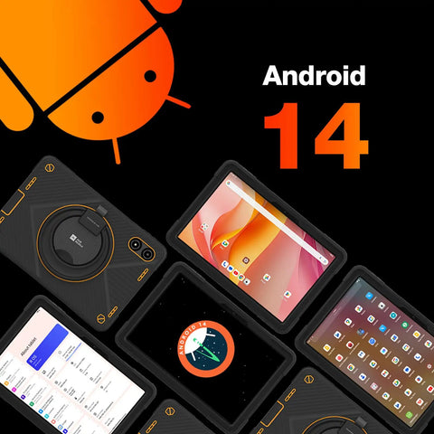 Kickass Rugged Android 14 Tablet With 11 Inch Crisp 90Hz Screen And Massive Storage showing multiple angles and features.