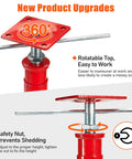 New upgrades of Two Pack Hella Tough Steel House Floor Jacks Adjustable Height From 21 To 43 Inches handling 11023 pounds with swiveling top plate.
