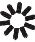 Heavy Duty Carbon Steel Spring Ball Plunger Set Hex Positioning Screws in circular arrangement, durable and robust for workshop use.