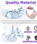 Top Shelf 65 Piece Zinc Plated Knurled Thumb Screws Assortment Kit With M3 M4 M5 M6 M8 Sizes showing various sizes and galvanized metal finish.