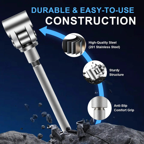 Upgraded Door Hinge Adjustment Tool With Adjustable Wrench For Sagging Doors Stainless Steel Hinge Repair Kit