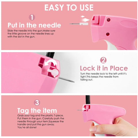 Handheld Stitch Gun For Clothes With A 5mm Fine Needle For Nearly Invisible Stitches Quick Clothing Fixer step-by-step guide