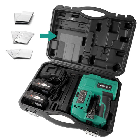 Total Game Changer 20V Cordless Brad Nailer And Electric Staple Gun Kit With 1000 Piece 18 Gauge Nails Battery Powered Smooth Operator For Stress-Free Home Repair And Crafts