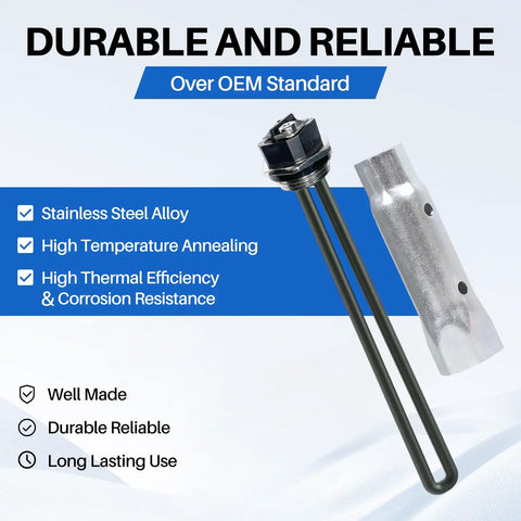 RV Water Heater Replacement Element 110V 1400W for Atwood Dometic 92249 and 120V 1440W Suburban 520789 520900 with hex wrench