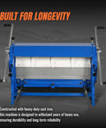 Beast Of A Three In One Pan And Box Brake Slip Roll Shear And Bending Machine For Sheet Metal 20 Gauge Mild Steel Model MMCB3016