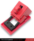 Clamp On Circuit Breaker Lockout Device Kit 10 Pack For 120/277 Volt Single Pole Toggles Up To 5/8 By 1/2 Inch OSHA Compliant