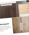 Hidden Finger Pulls For Cabinets And Drawers, 64mm Hole Spacing, Brushed Aluminum Invisible Handles on wood cabinets