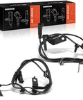 Set Of Two Front Left And Right Abs Wheel Speed Sensors Ideal For Chrysler 200 Dodge Avenger Journey, featuring durable wires and sensors.