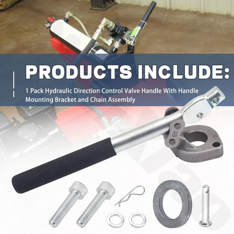 Heavy Duty Hydraulic Direction Control Valve Handle With Easy Install Mounting Bracket And Chain Assembly