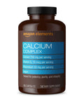 Calcium Complex 750Mg With Vitamin D2 And Magnesium From Marine Algae For Bone Health, 195 Capsules, vegan formula
