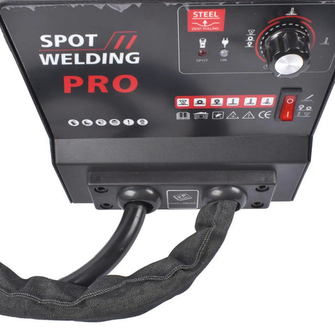 Top view of control panel on Pro Grade Dent Repair Kit With Stud Welder Puller Heavy Duty 110V 3500W Spot Welder Auto Body Tool