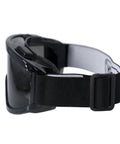 Side view of Anti Fog Wide Vision Safety Goggles With ANSI Z87 Certification And UV Eye Protection, black strap