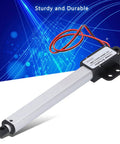 Low Key Whisper Quiet 12V 100Mm Stroke Electric Push Rod Actuator with durable gearbox for adjustable furniture, shown side view