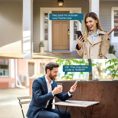 Smooth Operator Smart Lock For Front Doors With Integrated Handle Featuring Quick Fingerprint Unlock Smartphone App Bluetooth Control Alexa Compatibility And Classic Gold Finish For Tight Security And Dead Simple Install