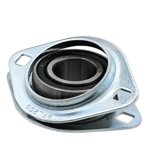 Heavy Duty Pillow Block Bearing 1 Inch Bore 4 Pack With Zinc Plated Steel Housing And Chrome Steel Bearing Insert, close-up