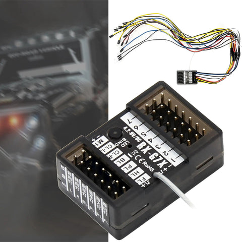 Seven Channel RC Transmitter With 2 4GHz Radio Remote Built In Light Control System And Twelve LED Light Set close-up view