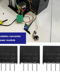 4 Pack Black 5V To 5V Isolated DC DC Power Supply Module B0505S-1W 1W Output, 4 Pin, Low No Load Current, High Isolation, Compact And Rugged For Industrial Projects