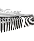 Heavy Duty ATV UTV Landscape Rake For Rock Debris Removal, Grass Clump Cleanup, lightweight with removable tines