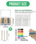 2600 Piece 0.25W Resistors Assortment Kit With Through Hole Axial Leads 1 Ohm To 10 Mega Ohm 130 Values in clear box with chart