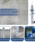 1/2 Inch Concrete Anchors With Washer And Nut Zinc Plated Carbon Steel Wedge Anchors 3 Inch Length 1/2 Inch Outer Diameter Bulk Pack Of 30 For Heavy Duty Reliable Concrete Fastening In Walls Floors And Ceilings, shown in various installation settings.