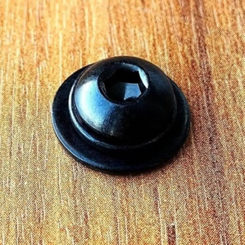 Grab Badass M6 Hex Socket Cap Screw Kit Black Alloy Steel with Nuts and Washers shown on wooden surface