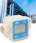 One Inch Gasoline Fuel Flow Meter With LCD Display Pro Grade Anti Drip Easy To Use Flow Meter for industrial settings
