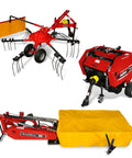 All In One Hay Baler And Rake Tedder Disc Mower Combo HB3120 HT100 DM6 With Twine Auto Binding equipment set