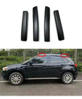Heavy Duty ABS Roof Rack Rail End Protection Covers Perfect Fit Replacement Caps For Your Car Tightly Cover Open Bar Ends, black SUV roof rails