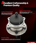 Rear Wheel Hub Bearing Assembly For Ford Focus 2012 To 2018 With ABS 5 Lug 512466 Replacement Wheel Hub Bearing Set