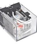 Pack Of 2 Dope General Purpose Power Relay With DPDT Contacts 10A Load 24VAC Coil, close-up of the enclosed relay unit.