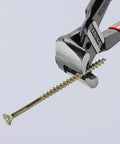 High Leverage End Cutters 8 Inch Bolt Cutter Model 61 01 200 SBA Ultra Powerful Compact Ergonomic Tool cutting a screw