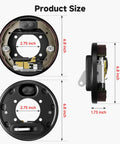 Rear Driver And Passenger Side Brake Cluster With Shoes Beefy Easy Install dimensions for TXT Medalist Gas and Electric 1996 and Up