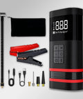 Cordless Portable Tire Inflator Air Compressor For Cars And Trucks Packs A Blistering 20000MAH Rechargeable Auto Pump with accessories.