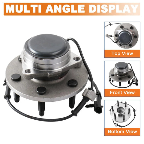 Front Wheel Hub Bearing Assembly 515053 For Chevy Avalanche Express Suburban Tahoe 6 Lug ABS With Sensor, 2WD Only multi-angle view