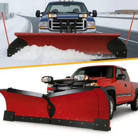 2 Pack Heavy Duty Snow Plow Wing Extension Set Rubber Plow Blades 10 X 12 X 1 Inches SBR Compatible With Pw22 Pro Wing Fits