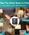 Two Pack Touch Lamp Control Module With Three Level Dimming For Desk Lamps Sensor Replacement Kit With Wire Caps Easy Install No Fuss Works With Lamps That Have Metal Bases And Dimmable LED Bulbs, 3-way touch control