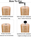 How to use Heavy Duty Adjustable Furniture Levelers Hella Sturdy M6 Screw Glide Feet for easy installation instructions.