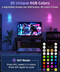 Battery Operated Wall Sconce Set Of Two With Remote And Usb C Rechargeable Power No Drill Setup That Is Totally Renter Friendly And Delivers Smooth Ambiance Vibes Without Having To Pay Cash For An Electrician shown with adjustable RGB colors.