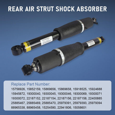 Rear Air Strut Shock Absorber For 2002 To 2014 Cadillac Escalade, Chevy Avalanche, Suburban, Tahoe, GMC Yukon Replacement Parts