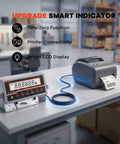 Tough As Nails Industrial Floor Scale For Warehouses Featuring 48 By 48 Inch Platform And 5000 Pound Capacity with bright LCD display and printer.