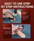 Step-by-step guide using 18 Piece Leather Punch Set For DIY Leatherworking With Six Sizes 15mm 20mm 25mm 30mm 35mm 38mm And Round Pointed And Square Heads Pro Grade Alloy Steel Embossing Tools For Beginners And Pros