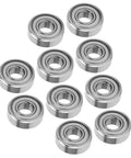 Premium 10-Pack Thonlai Miniature Stainless Steel Bearings For Automotive And Home Gear, High Speed 15X6X5mm close-up view.