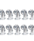 10 Piece 3/4 Inch Flexible Metal Conduit Elbow, 90 Degree Zinc Die Cast Squeeze Connector For AC MC Cables, side view arrangement