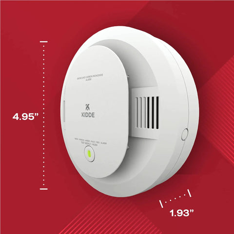 2 In 1 Smoke And Carbon Monoxide Alarm With Voice Alerts Battery Powered Home Safety Detector LED Indicator Lights