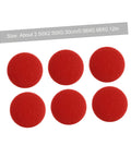 50 Pcs Headliner Repair Kit For Car Roof Liner Fixing Rivets And Interior Ceiling Cloth No Fuss DIY Quick And Easy At Home Repairs Durable Automotive Fasteners For Seamless Headliner Fix showing red fabric circles, size 2.5cm.
