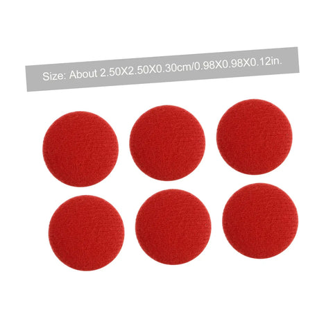 50 Pcs Headliner Repair Kit For Car Roof Liner Fixing Rivets And Interior Ceiling Cloth No Fuss DIY Quick And Easy At Home Repairs Durable Automotive Fasteners For Seamless Headliner Fix showing red fabric circles, size 2.5cm.